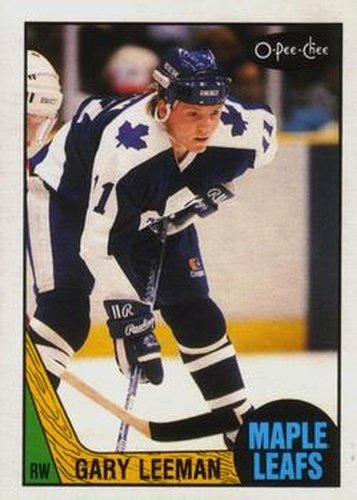 #240 Gary Leeman - Toronto Maple Leafs - 1987-88 O-Pee-Chee Hockey