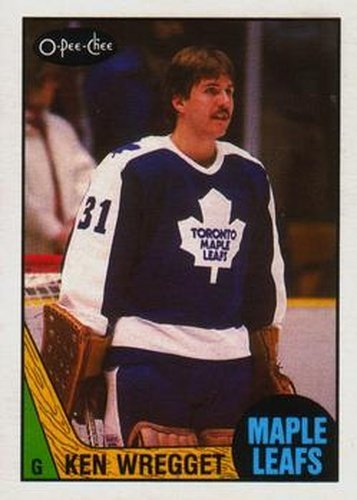 #242 Ken Wregget - Toronto Maple Leafs - 1987-88 O-Pee-Chee Hockey