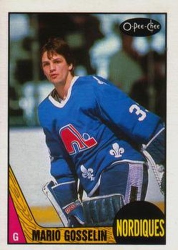 #250 Mario Gosselin - Quebec Nordiques - 1987-88 O-Pee-Chee Hockey