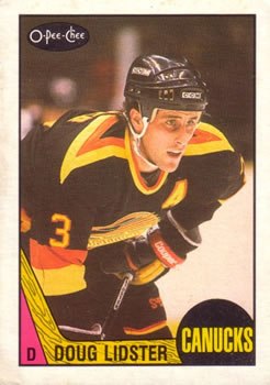 #256 Doug Lidster - Vancouver Canucks - 1987-88 O-Pee-Chee Hockey