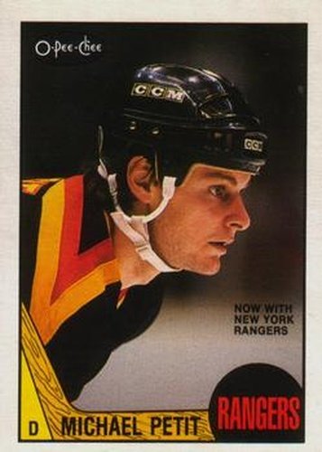 #262 Michel Petit - New York Rangers - 1987-88 O-Pee-Chee Hockey