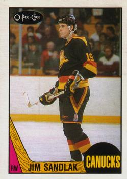 #264 Jim Sandlak - Vancouver Canucks - 1987-88 O-Pee-Chee Hockey