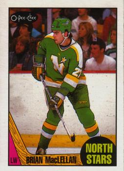 #31 Brian MacLellan - Minnesota North Stars - 1987-88 O-Pee-Chee Hockey