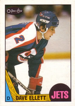 #35 Dave Ellett - Winnipeg Jets - 1987-88 O-Pee-Chee Hockey