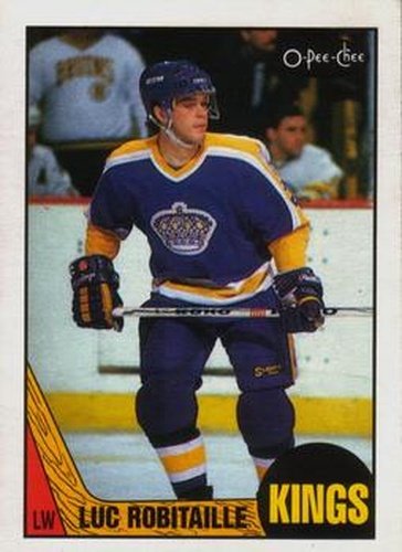 #42 Luc Robitaille - Los Angeles Kings - 1987-88 O-Pee-Chee Hockey