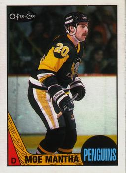 #51 Moe Mantha - Pittsburgh Penguins - 1987-88 O-Pee-Chee Hockey