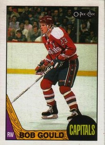 #55 Bob Gould - Washington Capitals - 1987-88 O-Pee-Chee Hockey