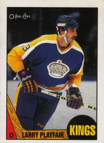 #57 Larry Playfair - Los Angeles Kings - 1987-88 O-Pee-Chee Hockey