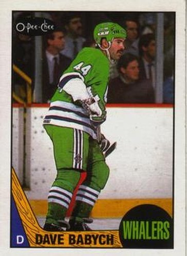 #5 Dave Babych - Hartford Whalers - 1987-88 O-Pee-Chee Hockey