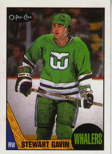#61 Stewart Gavin - Hartford Whalers - 1987-88 O-Pee-Chee Hockey
