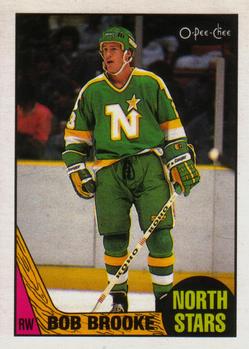 #64 Bob Brooke - Minnesota North Stars - 1987-88 O-Pee-Chee Hockey