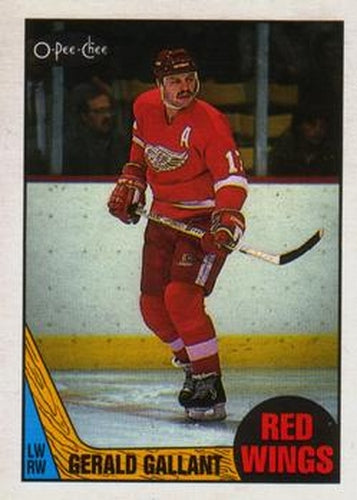 #67 Gerard Gallant - Detroit Red Wings - 1987-88 O-Pee-Chee Hockey