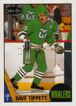 #86 Dave Tippett - Hartford Whalers - 1987-88 O-Pee-Chee Hockey