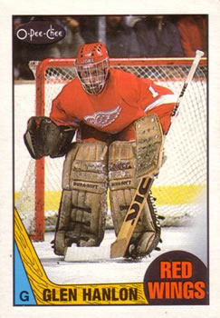 #89 Glen Hanlon - Detroit Red Wings - 1987-88 O-Pee-Chee Hockey
