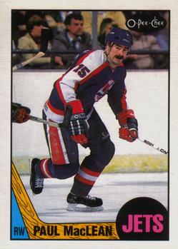 #91 Paul MacLean - Winnipeg Jets - 1987-88 O-Pee-Chee Hockey