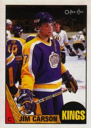 #92 Jimmy Carson - Los Angeles Kings - 1987-88 O-Pee-Chee Hockey