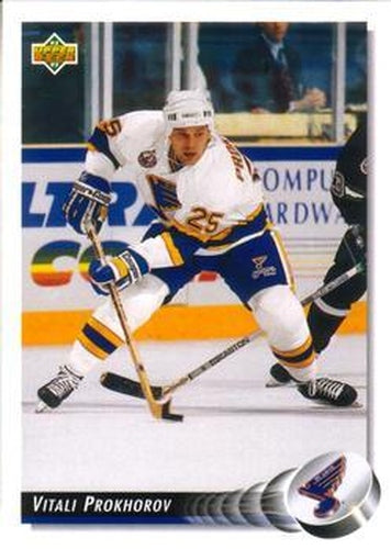 #486 Vitali Prokhorov - St. Louis Blues - 1992-93 Upper Deck Hockey