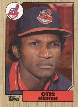 #486 Otis Nixon - Cleveland Indians - 1987 Topps Baseball