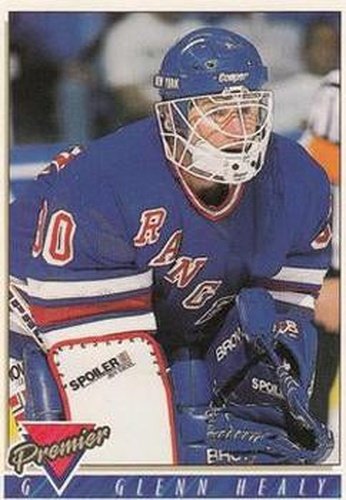 #486 Glenn Healy - New York Rangers - 1993-94 Topps Premier Hockey