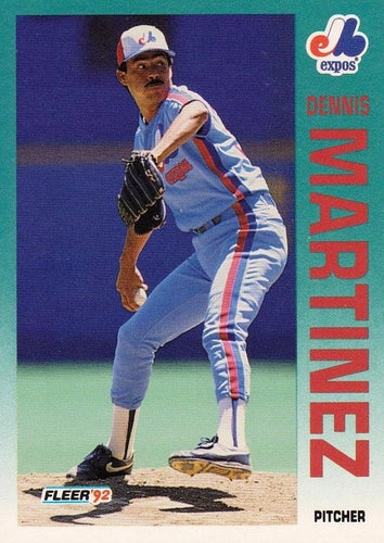 #486 Dennis Martinez - Montreal Expos - 1992 Fleer Baseball