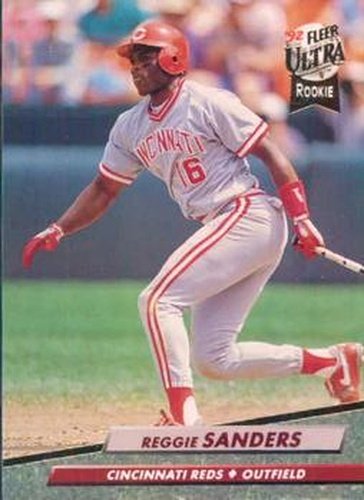 #486 Reggie Sanders - Cincinnati Reds - 1992 Ultra Baseball