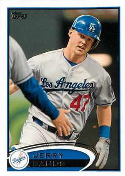 #486 Jerry Sands - Los Angeles Dodgers - 2012 Topps Baseball