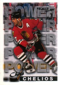 #486 Chris Chelios - Chicago Blackhawks - 1994-95 O-Pee-Chee Premier Hockey