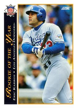 #486 Eric Karros - Los Angeles Dodgers - 1993 Score Baseball