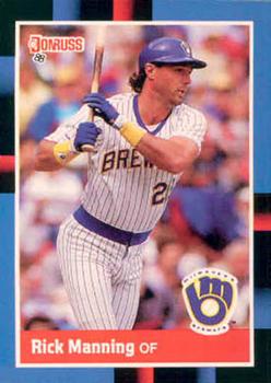 #486 Rick Manning - Milwaukee Brewers - 1988 Donruss Baseball