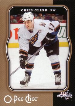 #486 Chris Clark - Washington Capitals - 2007-08 O-Pee-Chee Hockey