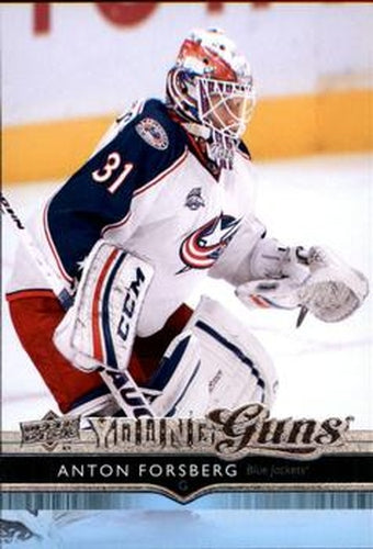 #486 Anton Forsberg - Columbus Blue Jackets - 2014-15 Upper Deck Hockey