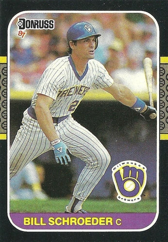 #486 Bill Schroeder - Milwaukee Brewers - 1987 Donruss Baseball