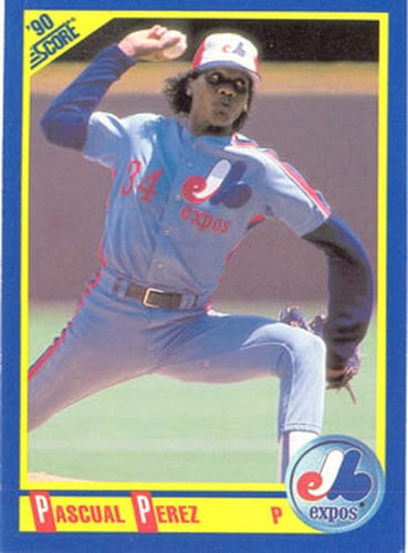 #486 Pascual Perez - Montreal Expos - 1990 Score Baseball