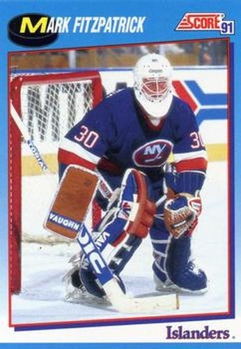 #486 Mark Fitzpatrick - New York Islanders - 1991-92 Score Canadian Bilingual Hockey