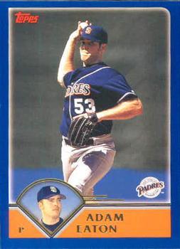 #486 Adam Eaton - San Diego Padres - 2003 Topps Baseball