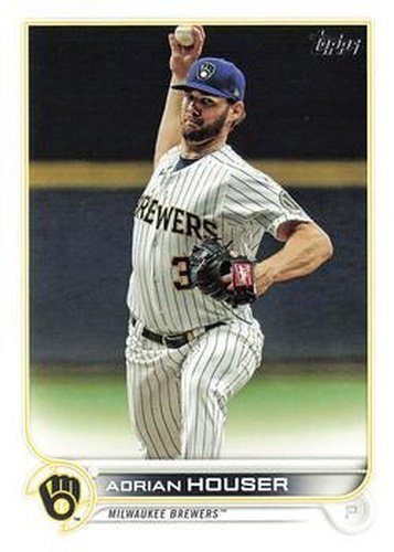 #486 Adrian Houser - Milwaukee Brewers - 2022 Topps Baseball