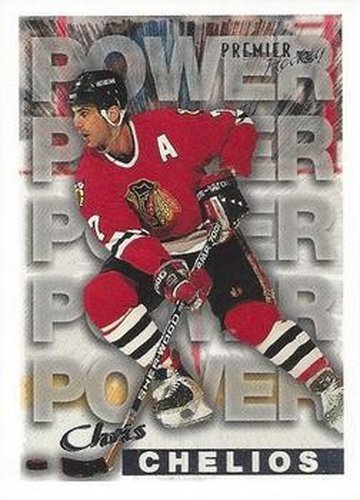 #486 Chris Chelios - Chicago Blackhawks - 1994-95 Topps Premier Hockey