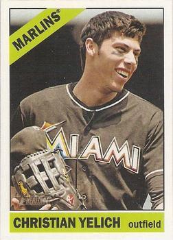 #486 Christian Yelich - Miami Marlins - 2015 Topps Heritage Baseball