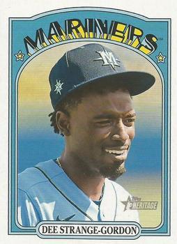 #486 Dee Strange-Gordon - Seattle Mariners - 2021 Topps Heritage Baseball