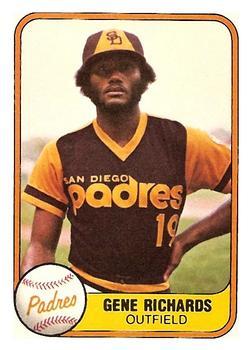 #486 Gene Richards - San Diego Padres - 1981 Fleer Baseball