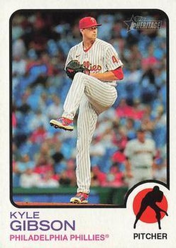 #486 Kyle Gibson - Philadelphia Phillies - 2022 Topps Heritage Baseball