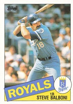 #486 Steve Balboni - Kansas City Royals - 1985 Topps Baseball
