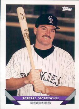 #486 Eric Wedge - Colorado Rockies - 1993 Topps Baseball