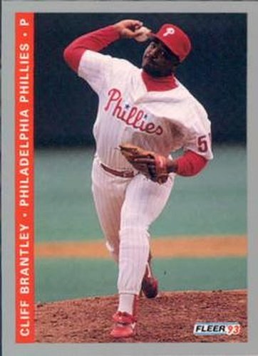 #486 Cliff Brantley - Philadelphia Phillies - 1993 Fleer Baseball