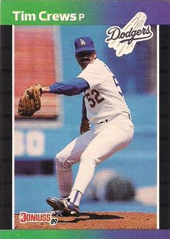 #486 Tim Crews - Los Angeles Dodgers - 1989 Donruss Baseball
