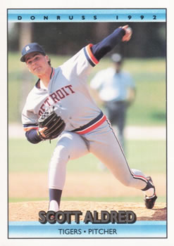 #486 Scott Aldred - Detroit Tigers - 1992 Donruss Baseball