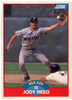 #486 Jody Reed - Boston Red Sox - 1989 Score Baseball