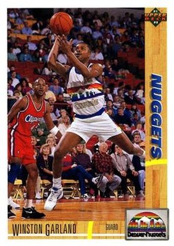 #486 Winston Garland - Denver Nuggets - 1991-92 Upper Deck Basketball