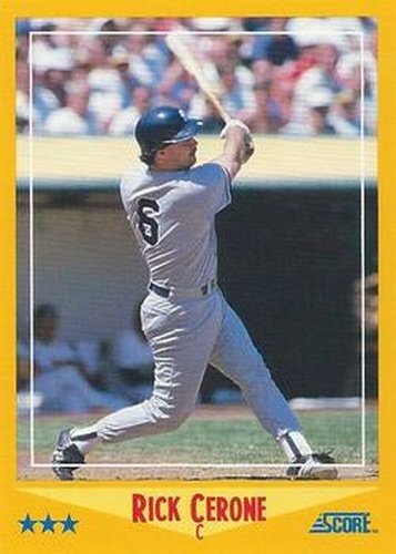 #486 Rick Cerone - New York Yankees - 1988 Score Baseball