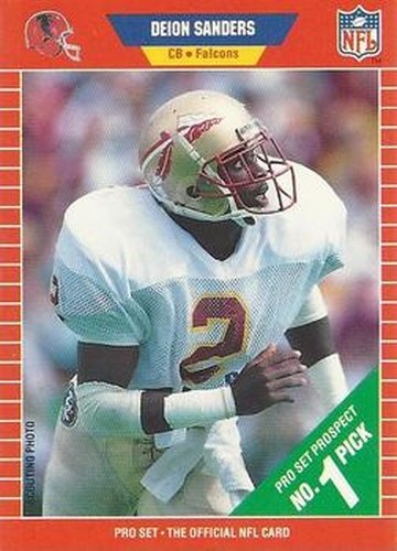 #486 Deion Sanders - Atlanta Falcons - 1989 Pro Set Football
